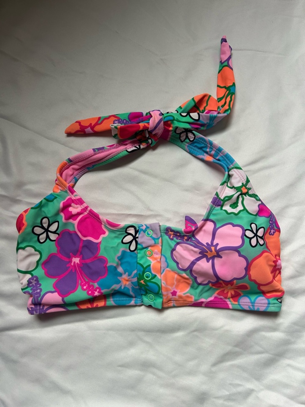 No Boundaries multicoloured bikini top 
Size M removable pads
